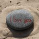 Tekststeen I love you