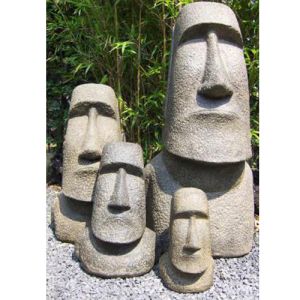 Moai beeld edel gietsteen