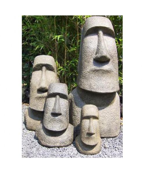Moai beeld edel gietsteen